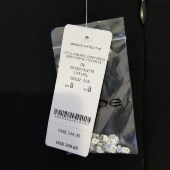 Bebe - Fully Beaded Crepe Dress - Picture 5 of 7